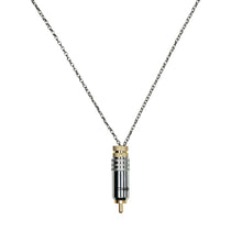 Load image into Gallery viewer, akord-silver-jack-plug-male-necklace-by-heartbeat-jewellery-london.jpg