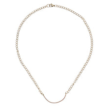 Load image into Gallery viewer, fool_s-gold-half-moon-guitar-string-music-necklace