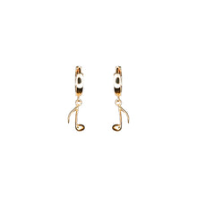 Load image into Gallery viewer, glitter-ain_t-gold-music-note-earrings-on-a-hoop