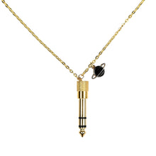 Load image into Gallery viewer, gold-plated-saturn-pendant-necklace-heartbeat-jewellery-london.jpg