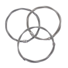 Load image into Gallery viewer, guitar-string-silver-bangles-musical-jewelery.jpg

