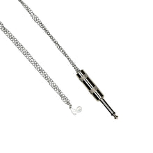 Load image into Gallery viewer, hard-to-finn-silver-necklace-close-up-picture.jpg