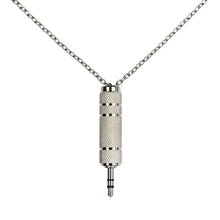 Load image into Gallery viewer, heartbeat-london-jackplug-silver-necklace.jpg