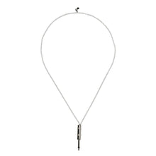 Load image into Gallery viewer, jack-plug-silver-plated-necklace-musical-jewellery-by-heartbeat-london.jpg