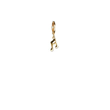 Load image into Gallery viewer, loop-closure-gold-double-note-pendant-earring.jpg