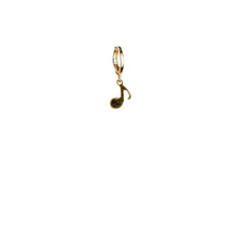 Load image into Gallery viewer, loop-closure-gold-note-pendant-earring.jpg