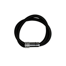 Load image into Gallery viewer, synchronized-music-unisex-black-bracelet.jpg