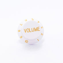 Load image into Gallery viewer, white-guitar-volume-knob-silver-ring-by-heartbeat-jewellery-london.jpg