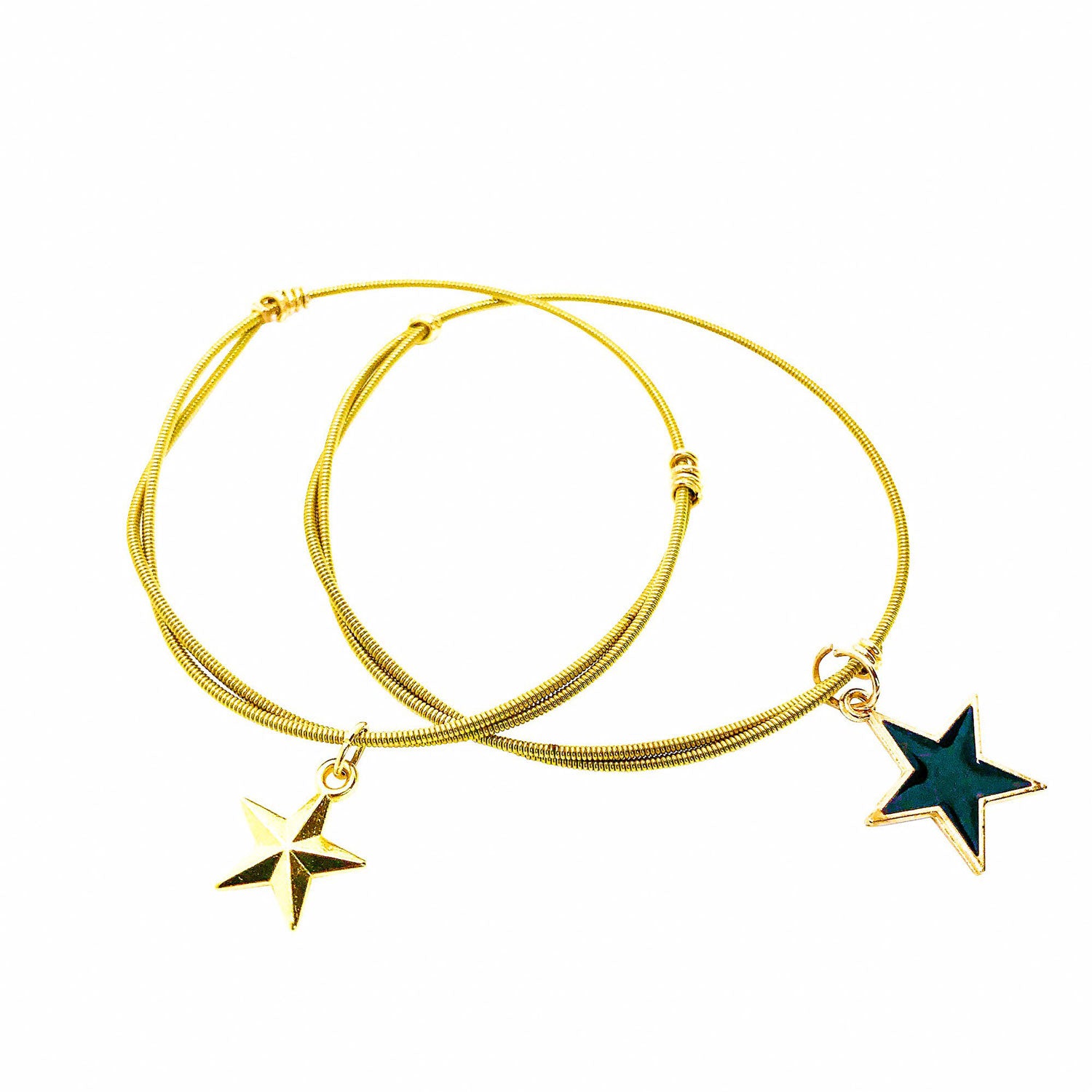 CATCH THE STARS - Guitar String Bangle | Glam Rock Heartbeat ...