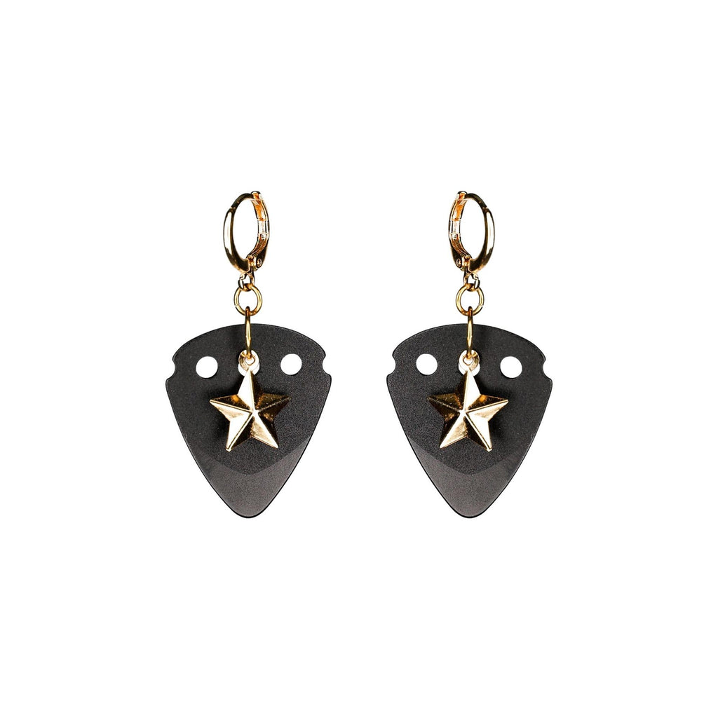 black-guitar-pick-earrings-with-gold-star-pendant.jpg