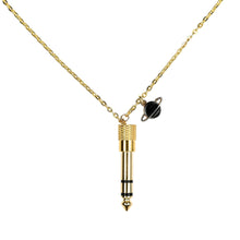 Load image into Gallery viewer, gold-plated-saturn-pendant-necklace-heartbeat-jewellery-london.jpg
