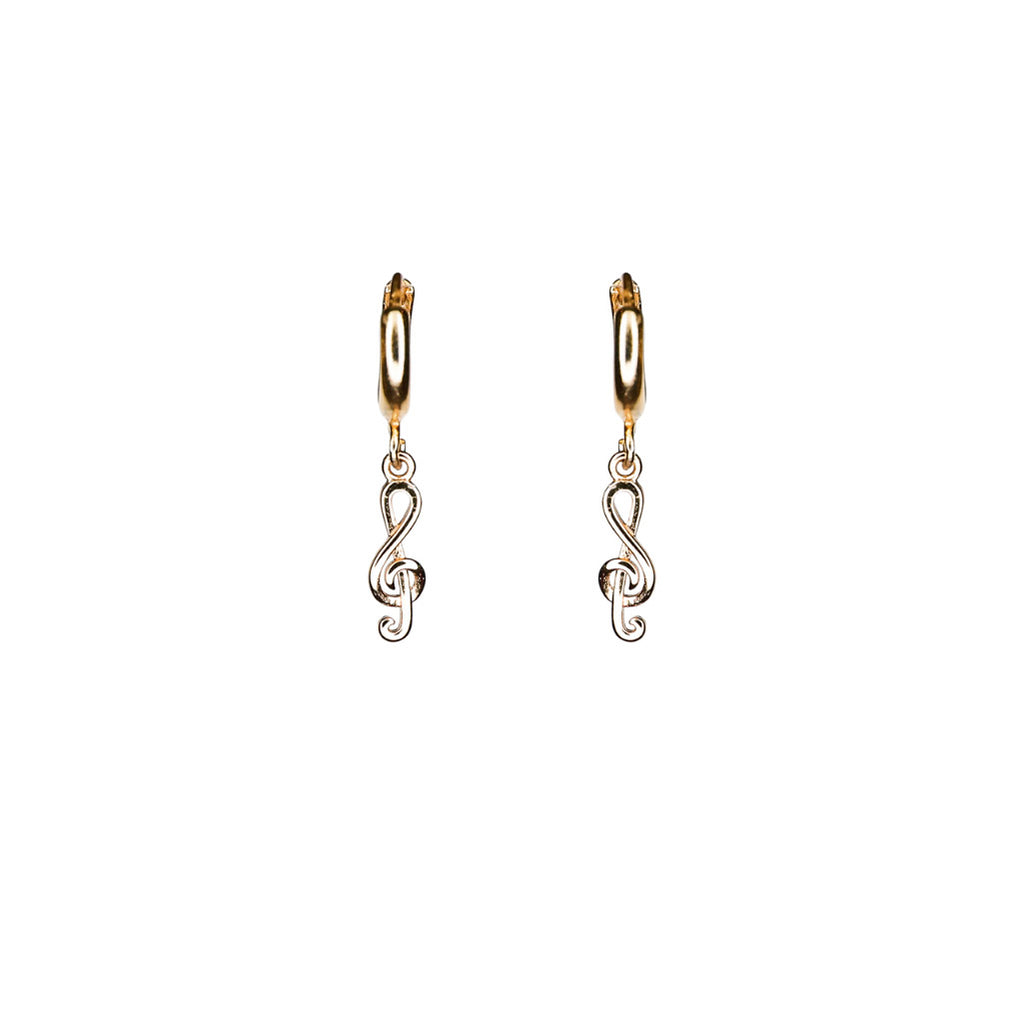 golden-brown-music-key-on-the-hoop-earrings