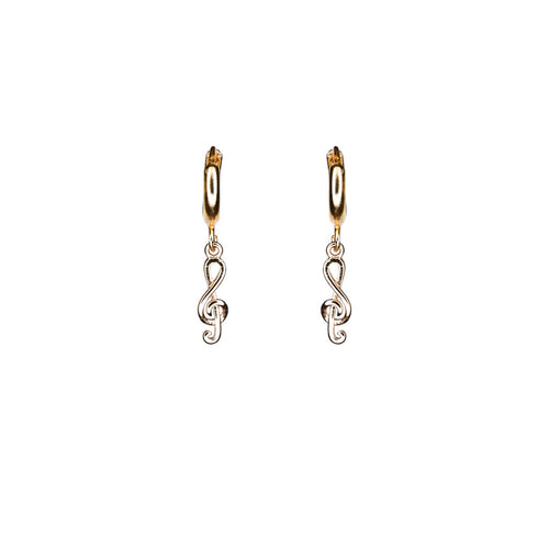 golden-brown-music-key-on-the-hoop-earrings