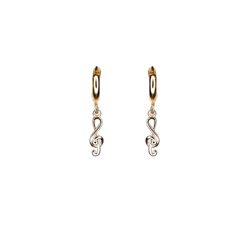 golden-brown-music-key-on-the-hoop-earrings