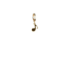 Load image into Gallery viewer, loop-closure-gold-note-pendant-earring.jpg
