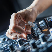 Load image into Gallery viewer, pioneer-cue-button-silver-ring-dj-amy-lauren-heartbeat-london.jpg
