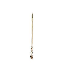 Load image into Gallery viewer, single-gold-wire-chain-earring-with-treble-clef-pendant.jpg

