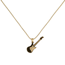 Load image into Gallery viewer, solid-gold-guitar-ball-chain-necklace
