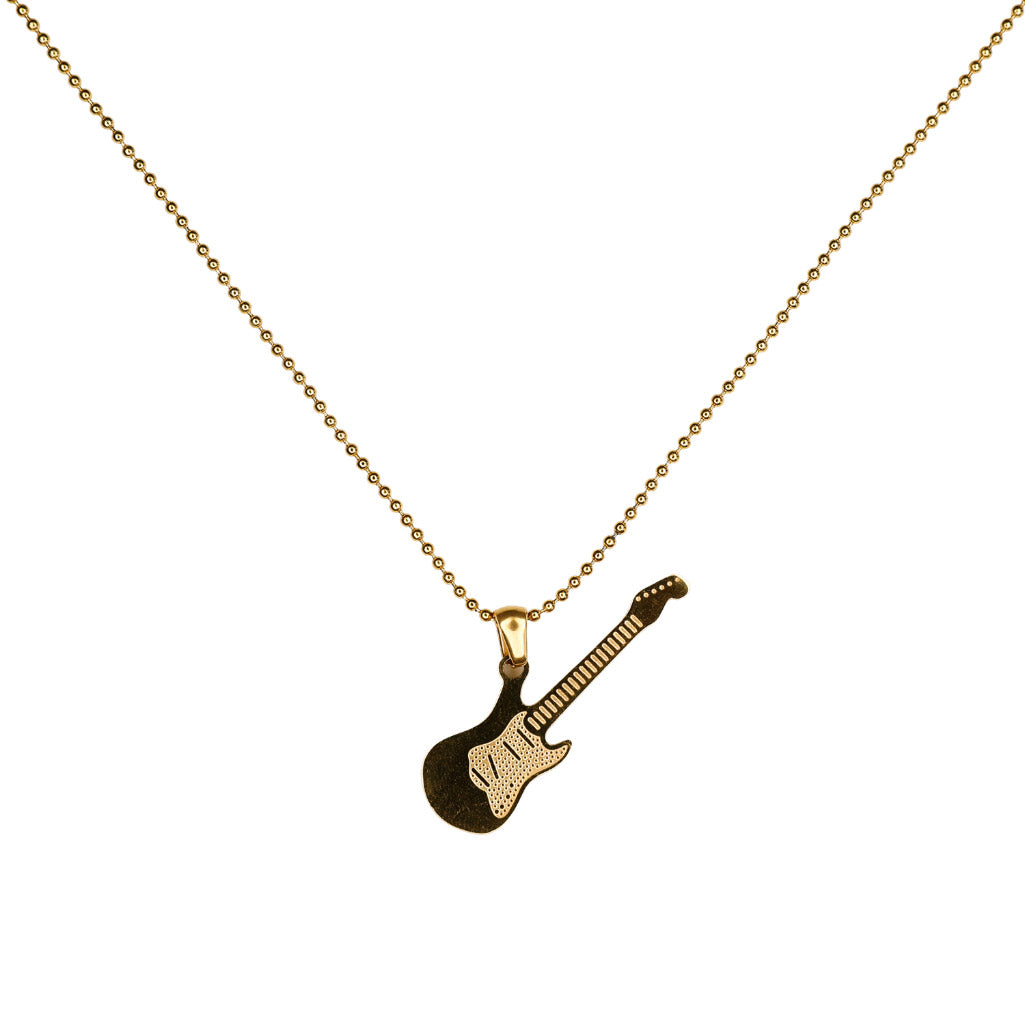 solid-gold-guitar-ball-chain-necklace